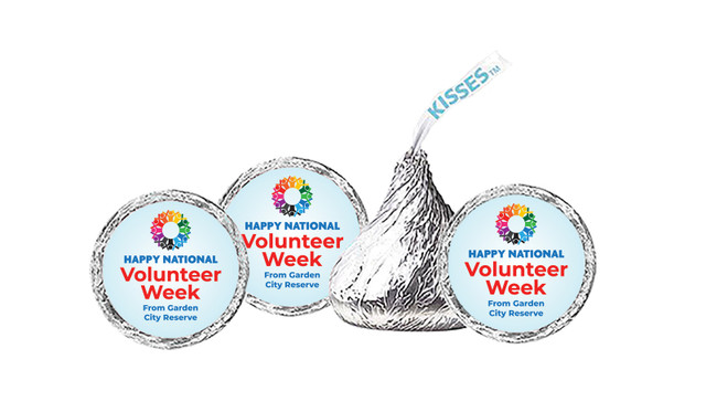 Rainbow Peoples National Volunteer Week Personalised Hersheys Kisses