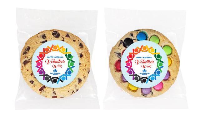 Rainbow Peoples National Volunteer Week Personalised Cookie