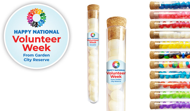 Rainbow Peoples National Volunteer Week Personalised Test Tubes