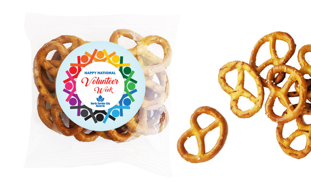 Rainbow Peoples National Volunteer Week Personalised Bag Of Pretzels