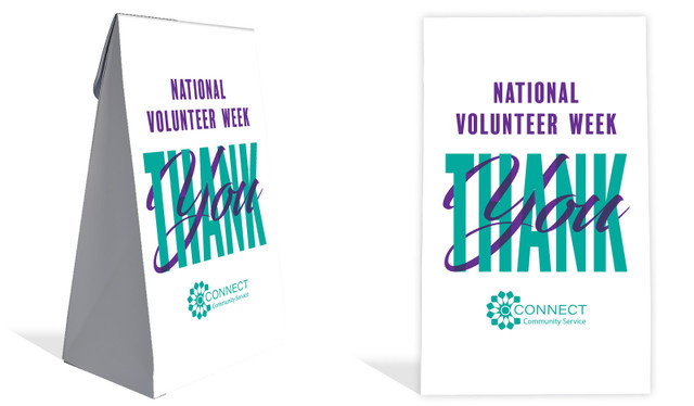 Thank You National Volunteer Week Personalised Gusset Favour Bag