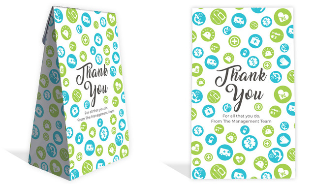 Dots International Nurses Day Personalised Gusset Favour Bag