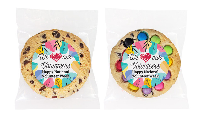 We Love Volunteer Week Personalised Cookie