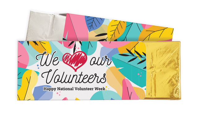 We Love Volunteer Week Personalised Chocolate Bar In A Box