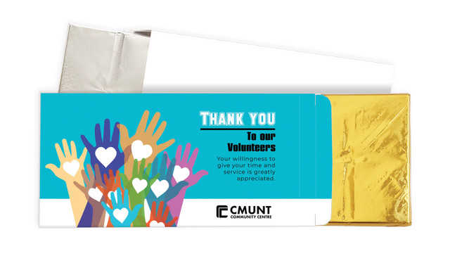 Hands Up National Volunteer Week Personalised Chocolate Bar In A Box