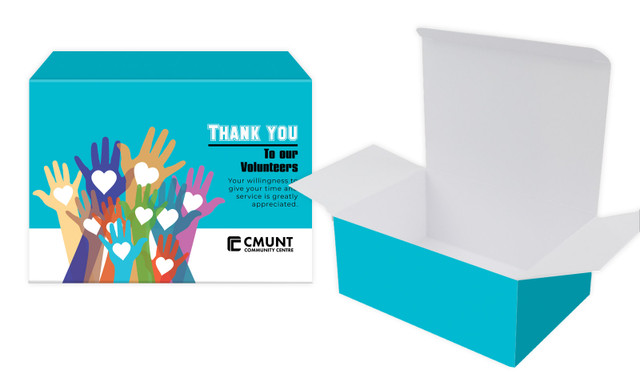 Hands Up National Volunteer Week Personalised Tuck Gift Box