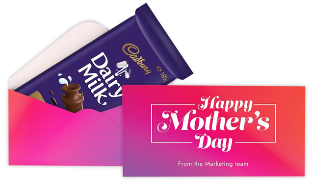 Pink And Purple Mothers Day Personalised Cadbury Bar Box (Box Only)
