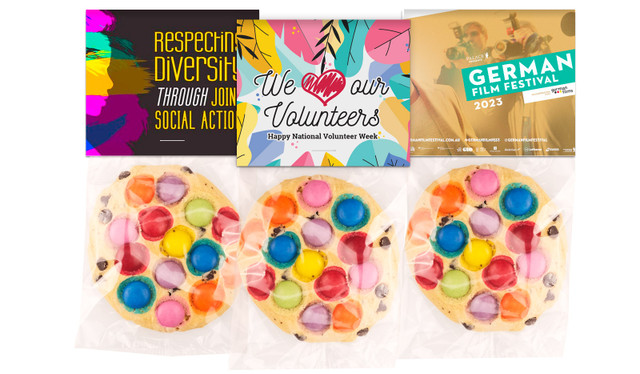 Large 7cm Smartie Cookie WIth Custom Topper