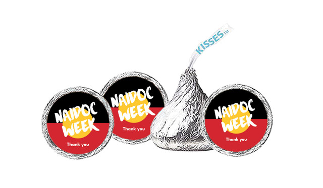 Aboriginal Flag National NAIDOC Week Personalised Hersheys Kisses