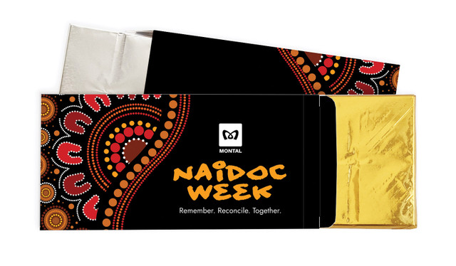 Earth Colours National NAIDOC Week Personalised Chocolate Bar In A Box