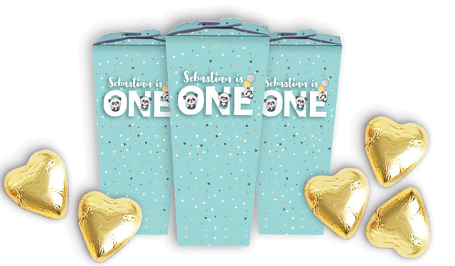 Panda 1st Birthday Custom Chocabox