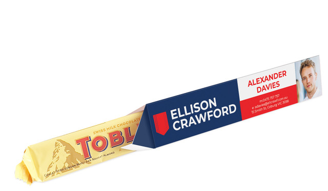 Branded Real Estate Toblerone Bar In A Box