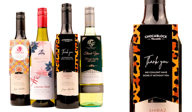 Real Estate Branded Wine Bottle Neck Tags (Set Of 6)