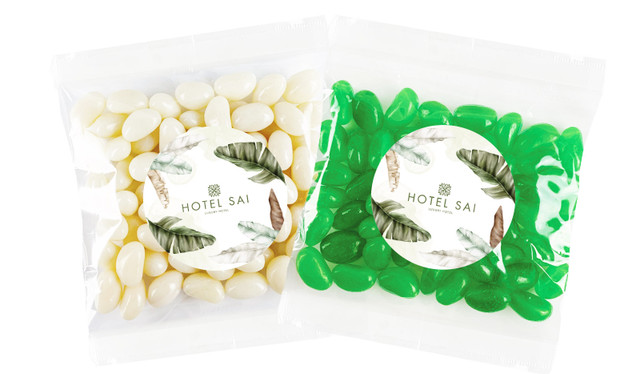 Green example of Branded Hotel Lolly Bags (Choice Of Fillings)