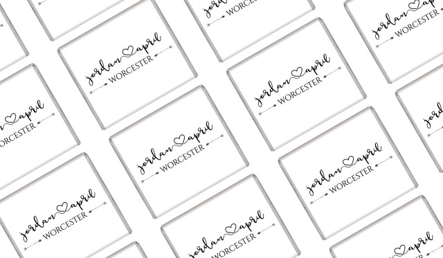 Cursive Names Personalised Wedding Mini Chocolates