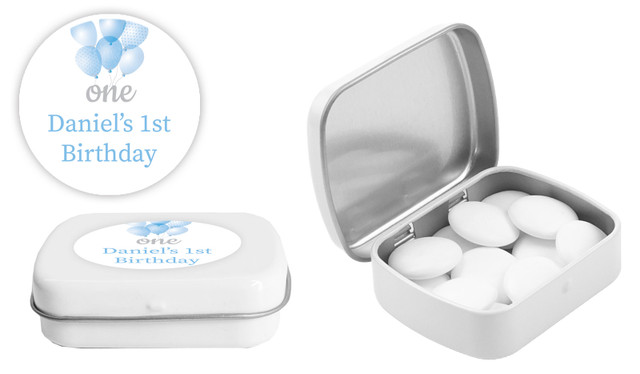 Balloon 1st Birthday Personalised Mint Tin