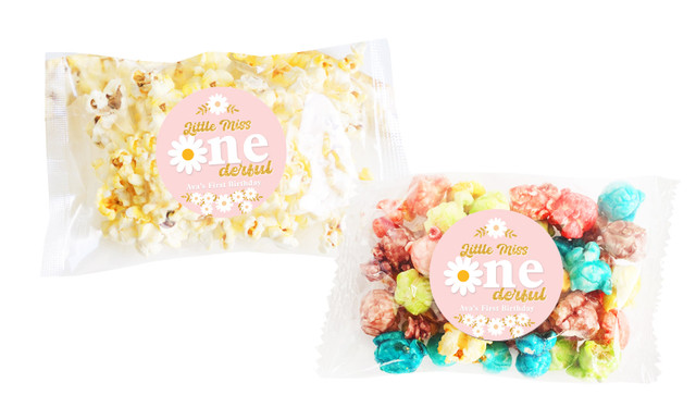 Little Miss Onederful Personalised 1st Birthday Popcorn Bags