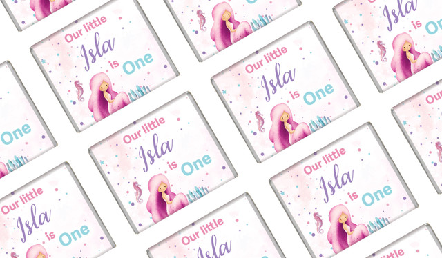 Oneder The Sea Personalised 1st Birthday Mini Chocolates