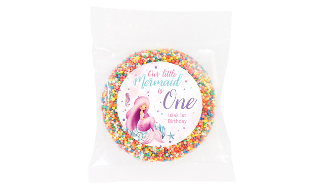 Oneder The Sea Personalised 1st Birthday Giant Chocolate Freckle