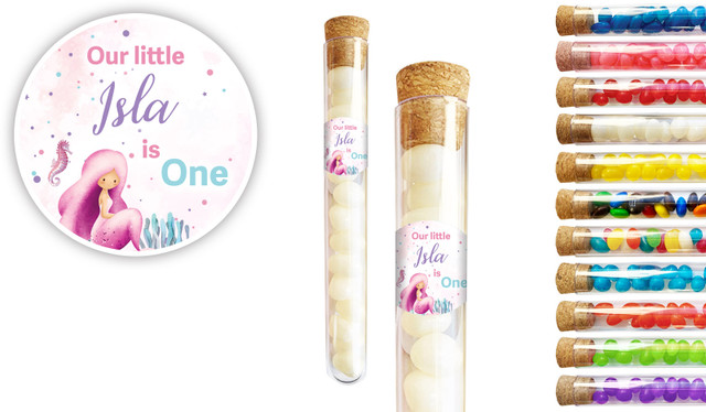 Oneder The Sea Personalised 1st Birthday Party Test Tubes