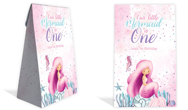 Oneder The Sea Personalised 1st Birthday Party Gusset Favour Bag