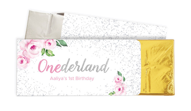 Onederful Personalised 1st Birthday Chocolate Bar In A Box
