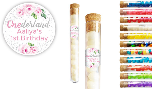 Onederful Personalised 1st Birthday Party Test Tubes