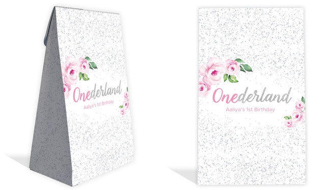 Onederful Personalised 1st Birthday Party Gusset Favour Bag