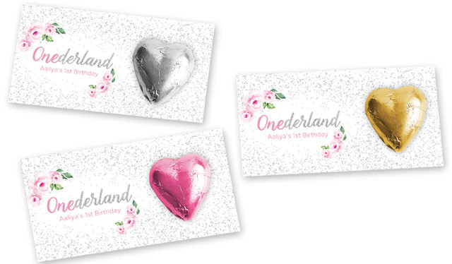 Onederful Personalised 1st Birthday Heart Card
