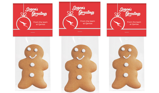 Bauble Outline Christmas Gingerbread Man With Custom Topper