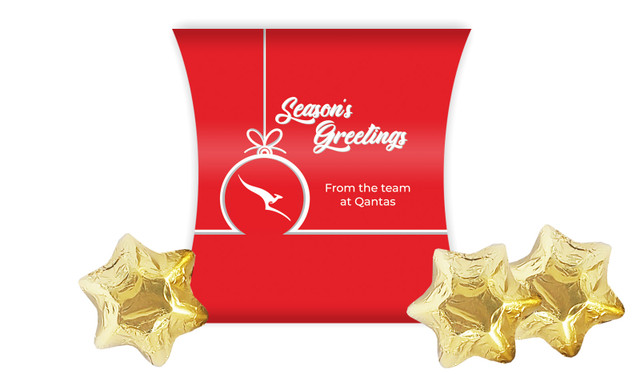 Bauble Outline Christmas Personalised Pillow Boxes