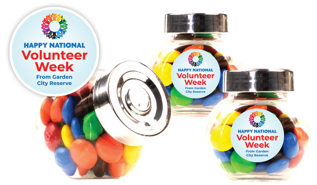 Rainbow Peoples Volunteers Week Mini Candy Jar