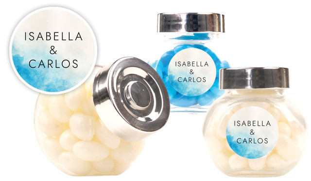 Ocean Wedding Personalised Mini Candy Jar