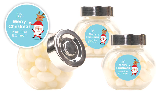 Piggyback Christmas Personalised Mini Candy Jar