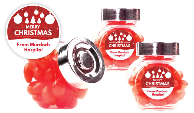 Corporate Christmas Christmas Personalised Mini Candy Jar