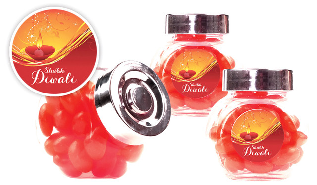 Radiant Diwali Personalised Mini Candy Jar