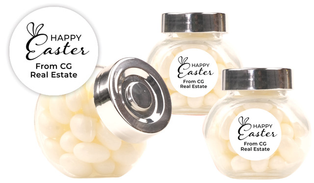Fun Font Easter Custom Mini Candy Jar
