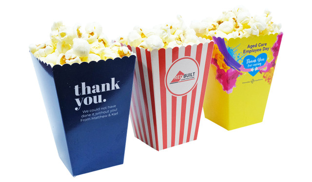 Popcorn boxes available in a range of designs and styles