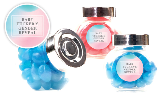 Blended Gender Reveal Personalised Mini Candy Jar