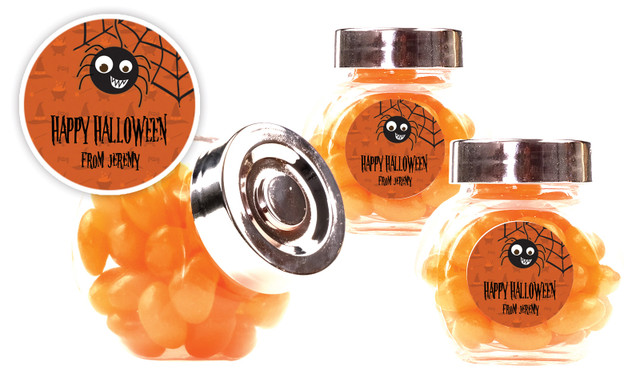 Spider Halloween Personalised Mini Candy Jar