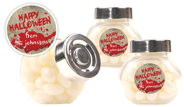 Blood Splatter Halloween Personalised Mini Candy Jar