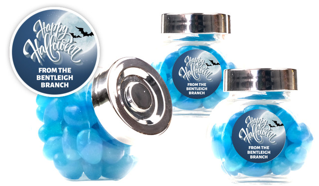 Blue Moon Halloween Personalised Mini Candy Jar