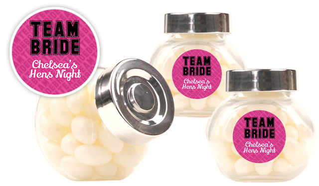 Team Bride Hens Night Personalised Mini Candy Jar