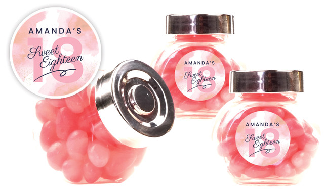Star Watercolour Personalised Mini Candy Jar