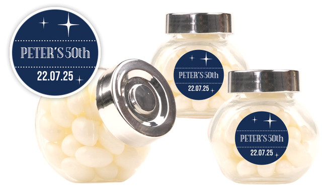 Old Stars Personalised Mini Candy Jar