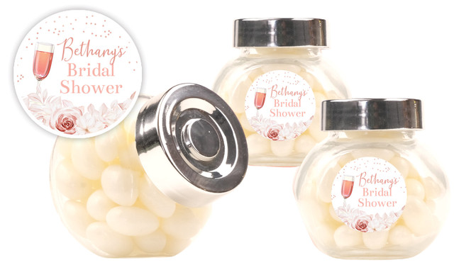 Bubbly Bridal Shower Personalised Mini Candy Jar