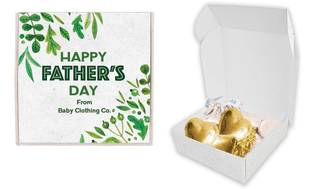 Garden Greenery Fathers Day Personalised Hugs And Kisses Box