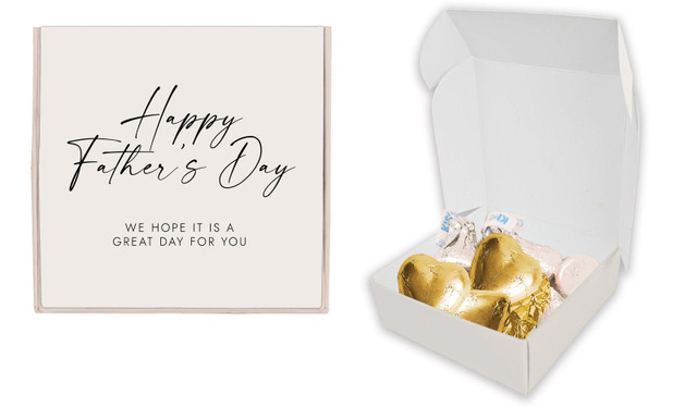Natural Fathers Day Personalised Hugs And Kisses Box