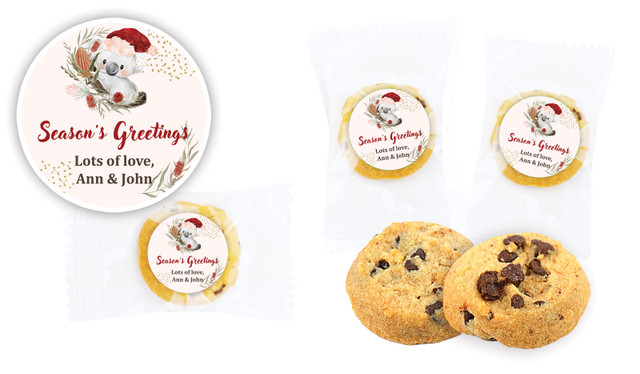 Koala Christmas Bite-Size Personalised Cookie 5g