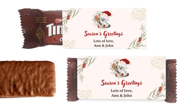 Koala Christmas Individual TimTam TM (Box Of 150)